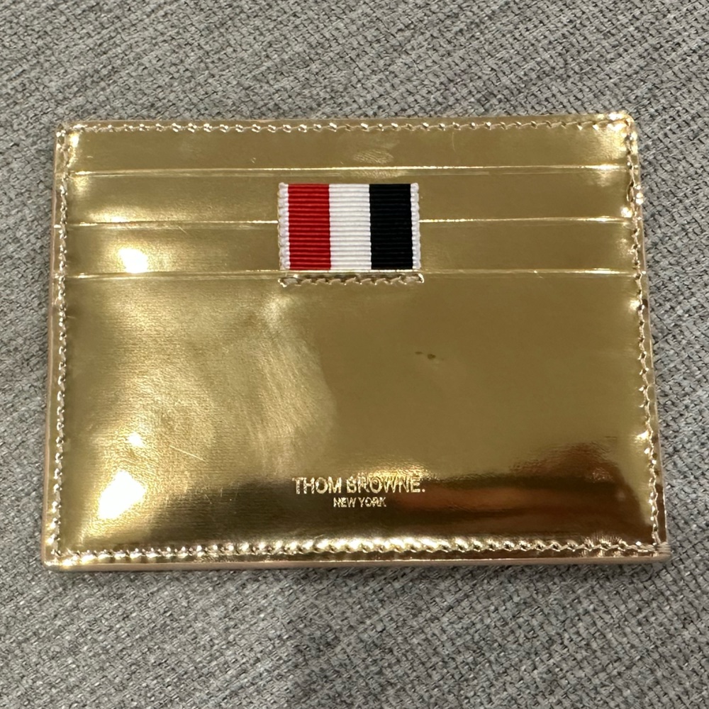 Thom Browne Gold Cardholder
